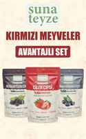 Kırmızı Meyveler Serisi Freeze Dried (Çilek - Böğürtlen - Yaban Mersini)