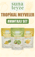 Tropikal Meyveler Serisi Freeze Dried (Kivi - Ananas - Mango)